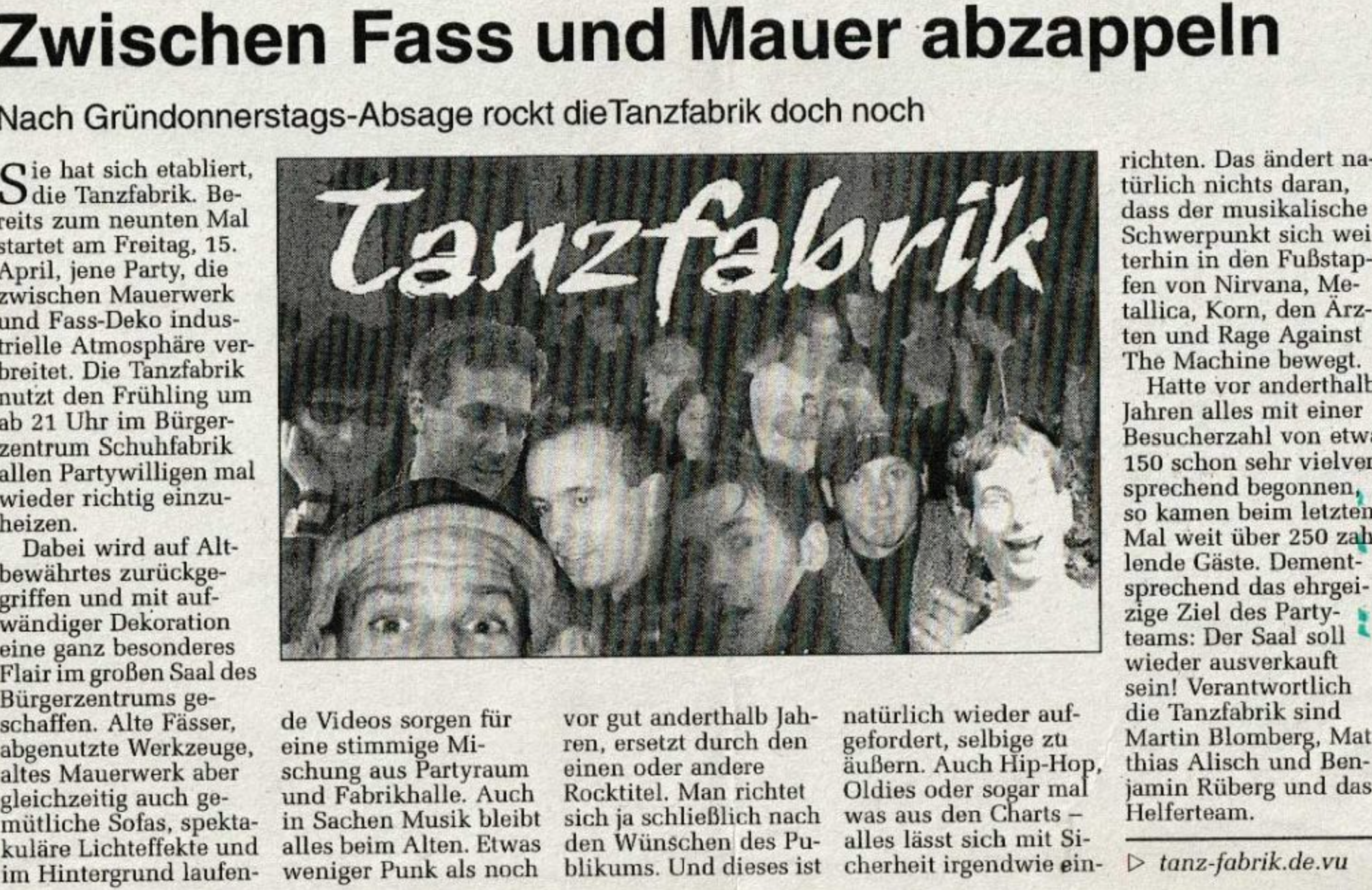 Tanzfabrik 2003-2006