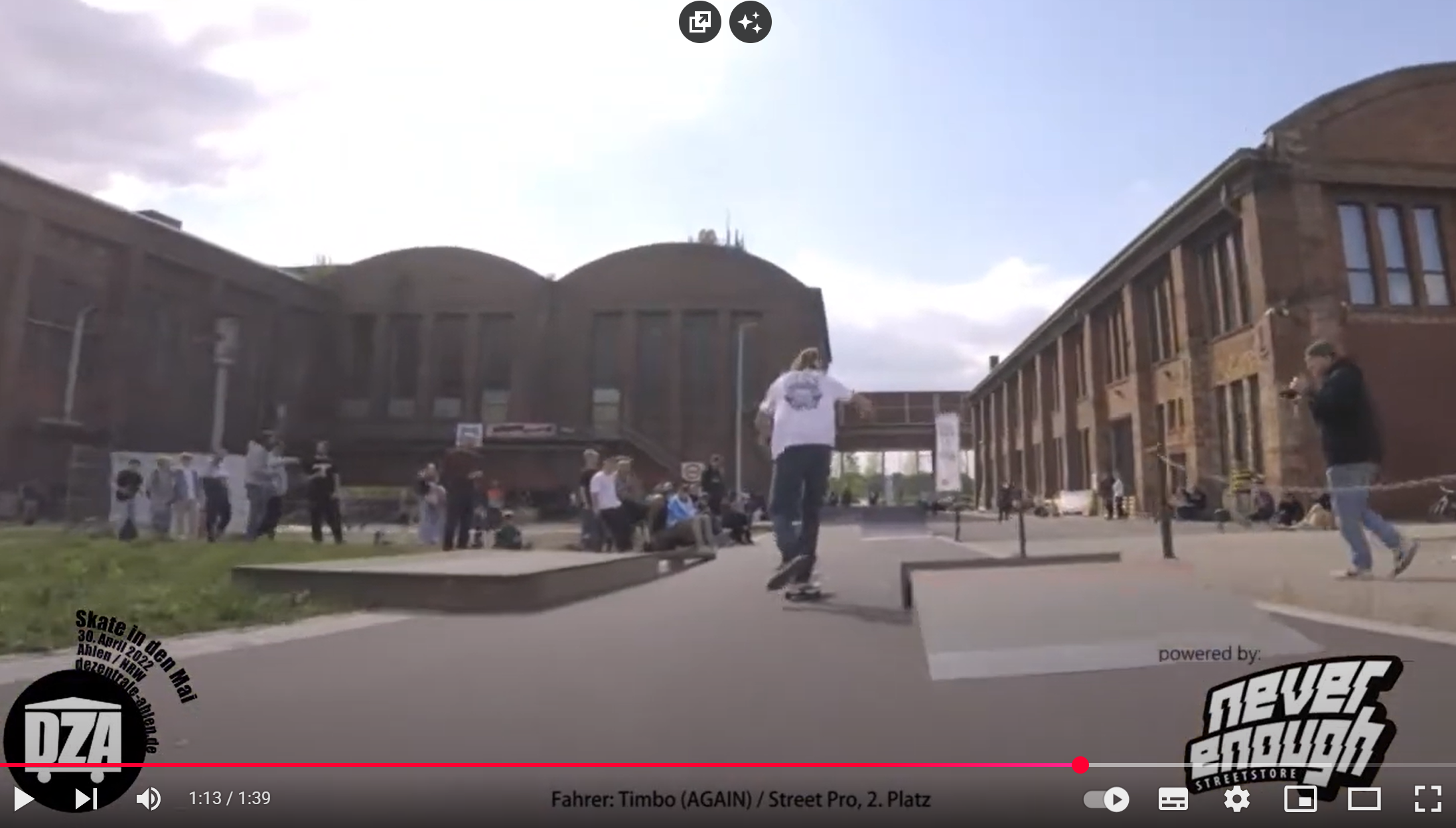 DZA "Skate in den Mai" 2022 / Street Contest, Pro / Fahrer: Timbo / 2.Platz